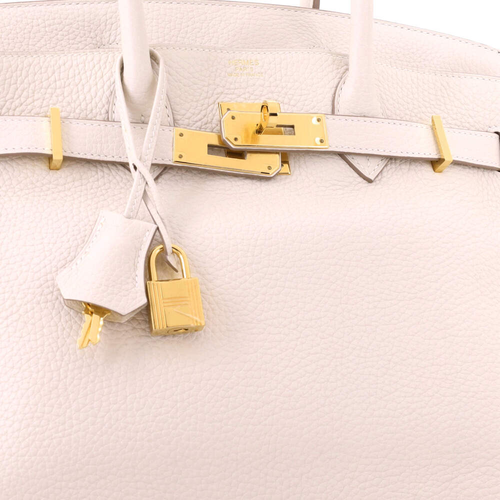 Hermes Birkin 30 Light Clemence with Gold Hardware - Picture 7 of 8